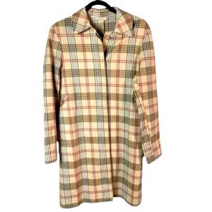 Bliss Coat Woman’s Size 8 Plaid Burberry pattern